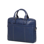 Sacoche ordinateur en cuir katana architecte 15 pouces bleu