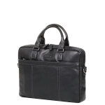 Sacoche ordinateur en cuir katana architecte 15 pouces noir