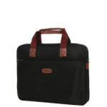 Sacoche ordinateur hexagona diversit� 17 pouces noir marron