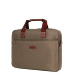 Sacoche ordinateur hexagona diversit� 17 pouces taupe marron