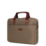 Sacoche ordinateur hexagona diversit� 17 pouces taupe marron