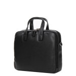 Sacoche ordinateur cuir homme hexagona duo 13 pouces noir