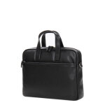 Sacoche ordinateur en cuir pas cher hexagona duo 14 pouces noir Sacoche ordinateur en cuir pas cher hexagona duo 14 pouces noir