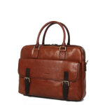 Sacoche ordinateur � rabat g�rard h�non verone 15 pouces - 2 cp marron