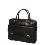 Sacoche ordinateur � rabat g�rard h�non verone 15 pouces - 2 cp noir