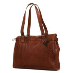 Sacoche ordinateur spikes & sparrow gabriella 15. 6 pouces brandy marron