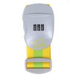 Sangle de bagages  code go travel scurit color jaune / vert