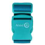 Sangle de bagages r�glables a�rial - grande attache turquoise bleu