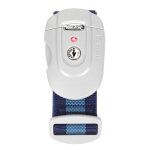 Sangle � cl� tsa go travel s�curit� bleu fonc�