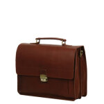 Serviette burkely vintage scott 38 cm - 2 soufflets cognac marron Serviette burkely vintage scott 38 cm - 2 soufflets cognac marron
