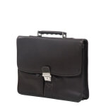 Serviette cuir g�rard henon golf 38 cm - 1 compartiment choco marron