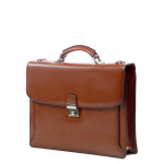 Serviette g�rard henon atout 38 cm - 1 compartiment marron