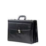 Serviette gérard henon atout 44 cm - 3 compartiments noir Serviette gérard henon atout 44 cm - 3 compartiments noir