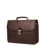Serviette grard hnon arizona 38 cm - 2 soufflets choco marron