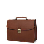 Serviette grard hnon arizona 38 cm - 2 soufflets marron