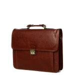 Serviette hexagona rpublique 40 cm - 2 soufflets marron