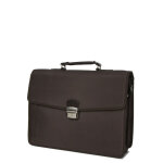 Serviette hexagona worker 40 cm - 2 soufflets marron fonc�