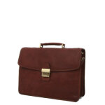 Serviette katana premium 38 cm - 3 soufflets marron
