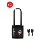 Set de 2 cadenas  cl tsa samsonite noir