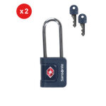 Set de 2 cadenas � cl� tsa samsonite ta revolution midnight blue bleu