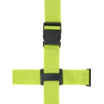 Set de 2 sangles crois�es airtex vert lime