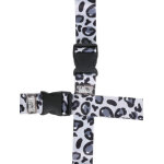 Set de 2 sangles crois�es periea silver leopard blanc