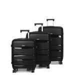 Set 3 valises rigides polypropylne worldline prouse noir
