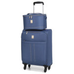 Set vanity et valise cabine lys las vegas 55x35x20 cm blue jean bleu
