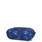 Trousse delsey back to school - 2 compartiments bleu imprim