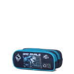 Trousse jurassic world dino rivals - 2 compartiments bleu Trousse jurassic world dino rivals - 2 compartiments bleu