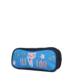 Trousse lili lou butterfly - 2 compartiments bleu solde
