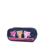 Trousse lili lou glam - 2 compartiments bleu marine