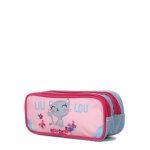 Trousse lili lou spring - 2 compartiments rose