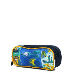 Trousse phil�as wild dino roar - 2 compartiments bleu