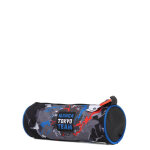 Trousse ronde manga battle gris