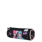 Trousse ronde manga kawaii noir
