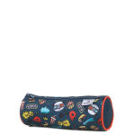Trousse ronde oberthur action movie bleu