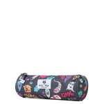 Trousse ronde pol fox street art gris carbone