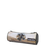 Trousse ronde star wars le mandalorien desert beige / gris
