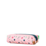 Trousse tann's caroline - 2 compartiments vert / rose