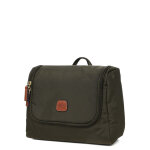 Trousse de toilette bric's x - travel - avec crochet olive vert