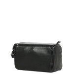 Trousse de toilette en cuir gérard hénon golf 2 zip noir Trousse de toilette en cuir gérard hénon golf 2 zip noir