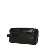 Trousse de toilette en cuir g�rard h�non manhattan noir