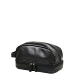 Trousse de toilette en cuir grard hnon renaissance noir