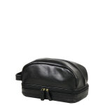 Trousse de toilette en cuir g�rard h�non renaissance noir