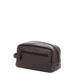 Trousse de toilette en cuir katana attitude choco marron
