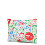 Trousse de toilette dlp paix merci pour tout blanc