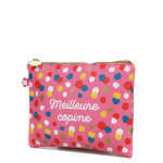 Trousse de toilette dlp paix meilleure copine rose