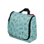 Trousse de toilette enfant reisenthel toiletbag kids cat and dogs mint bleu