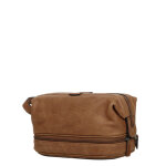 Trousse de toilette g�rard h�non vintage - 2 compartiments marron